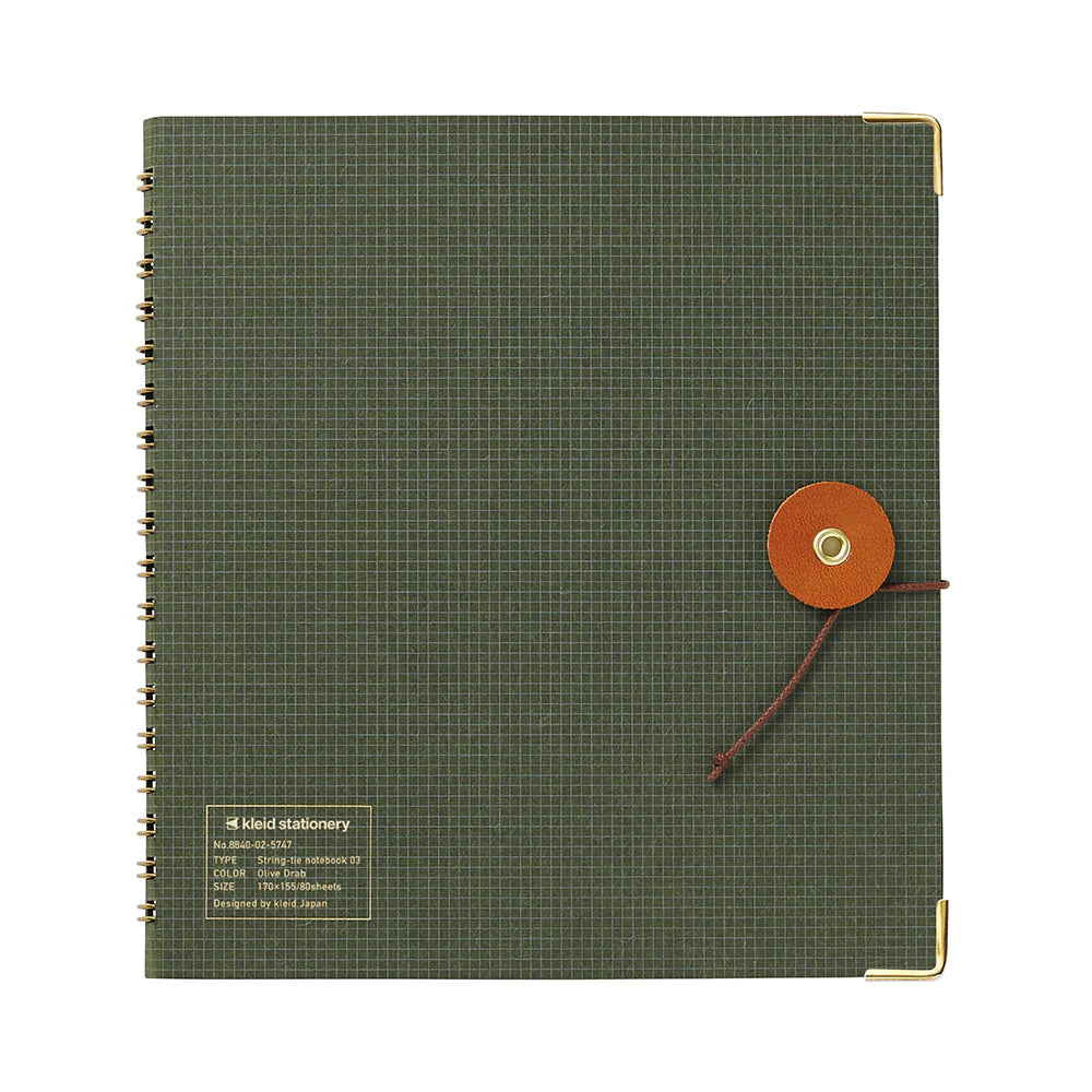 Kleid Olive String-Tie Notebook