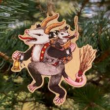 Krampus Opossum Ornament