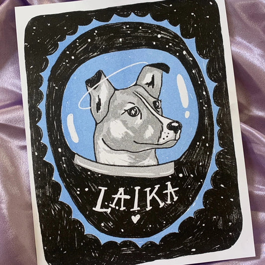 Laika Space Dog print