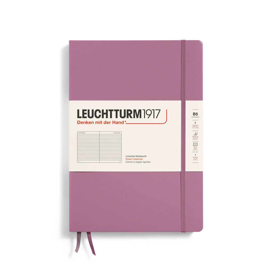 Leuchtturm B5 Composition Hardcover Notebook: Ruled Pages