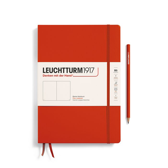 Leuchtturm B5 Composition Hardcover Notebook: Plain Pages