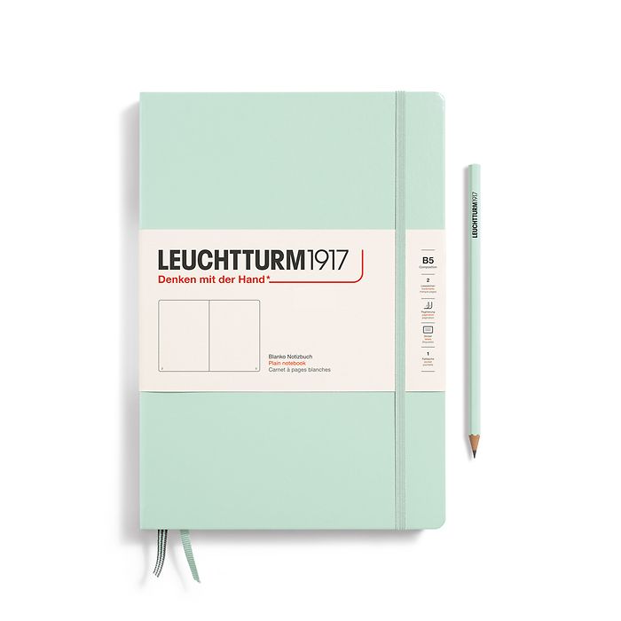 Leuchtturm B5 Composition Hardcover Notebook: Plain Pages