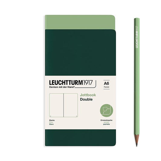 Leuchtturm Pocket Double Jottbook: Plain