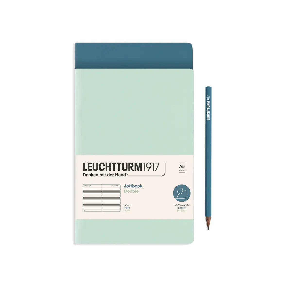 Leuchtturm Medium Double Jottbook: Ruled