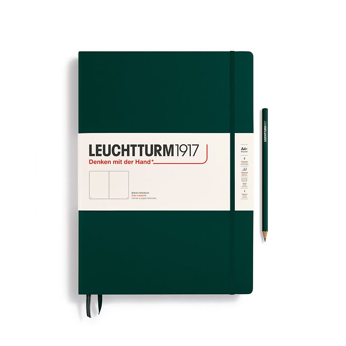 Leuchtturm A4+ Master Hardcover Notebook: Plain Pages