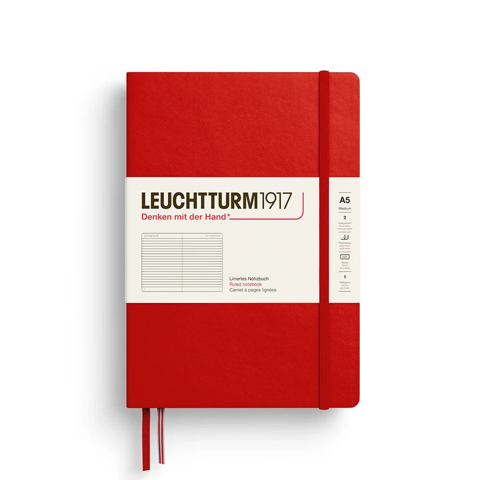 Leuchtturm Medium Hardcover Notebook: Ruled Pages