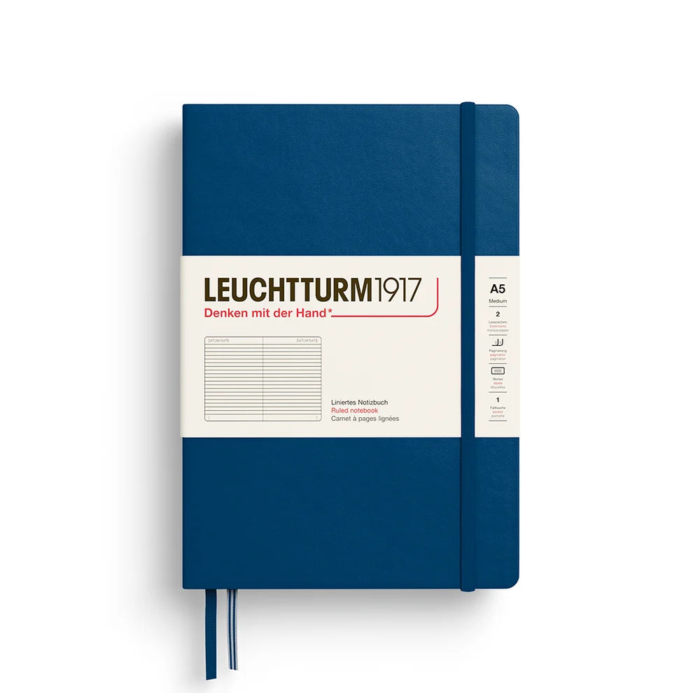 Leuchtturm Medium Hardcover Notebook: Ruled Pages