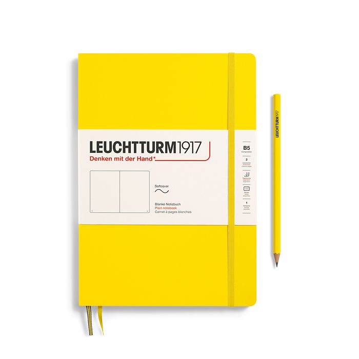 Leuchtturm B5 Composition Softcover Notebook: Plain Pages