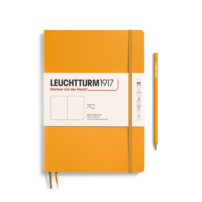 Leuchtturm B5 Composition Softcover Notebook: Plain Pages