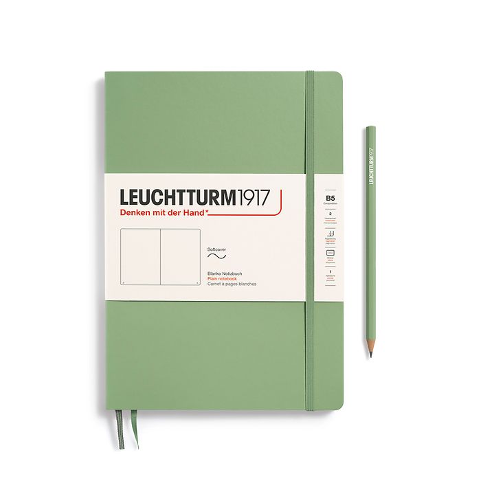 Leuchtturm B5 Composition Softcover Notebook: Plain Pages