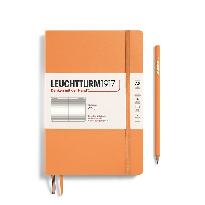 Leuchtturm Medium Softcover Notebook: Ruled Pages