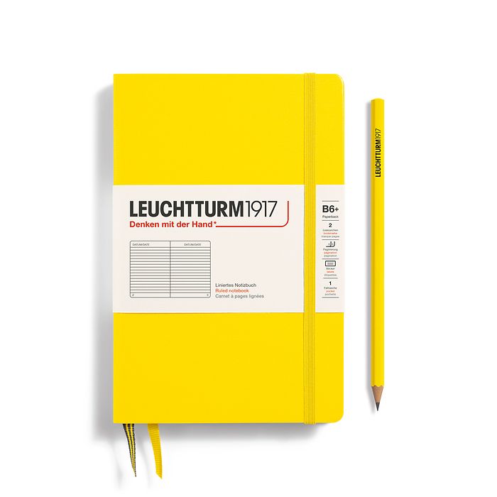 Leuchtturm B6+ Hardcover Notebook: Ruled