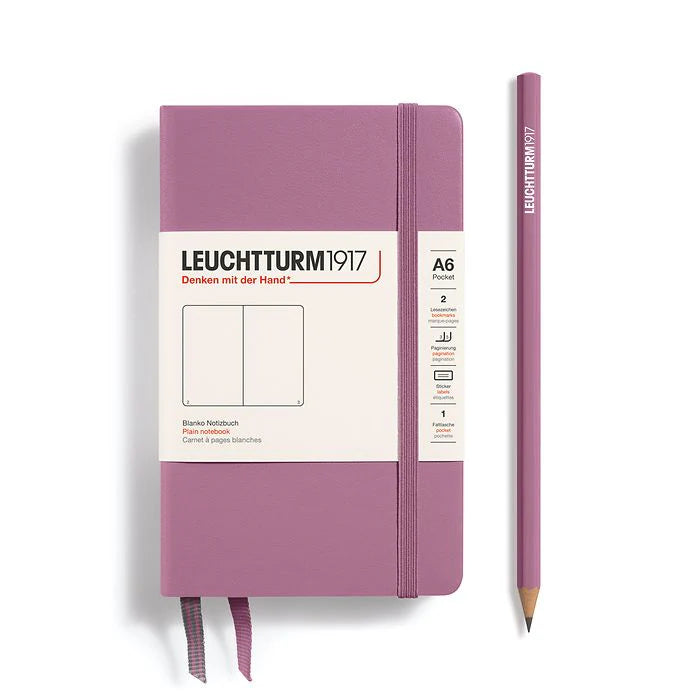 Leuchtturm Pocket Hardcover A6 Notebook: Plain Pages