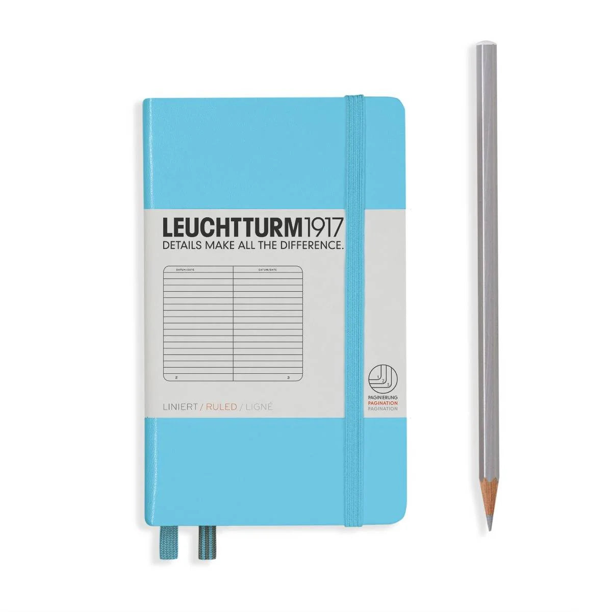 Leuchtturm Pocket Hardcover Notebook: Ruled Pages