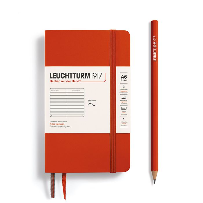 Leuchtturm A6 Pocket Softcover Notebook: Ruled Pages