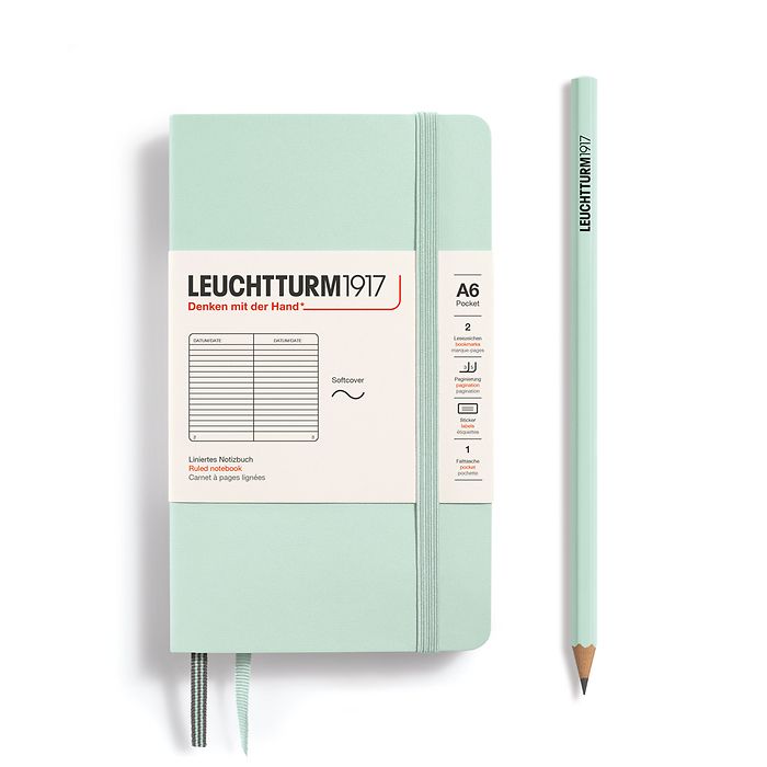 Leuchtturm A6 Pocket Softcover Notebook: Ruled Pages