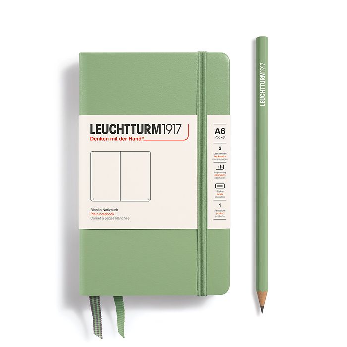 Leuchtturm Pocket Hardcover Notebook: Plain Pages