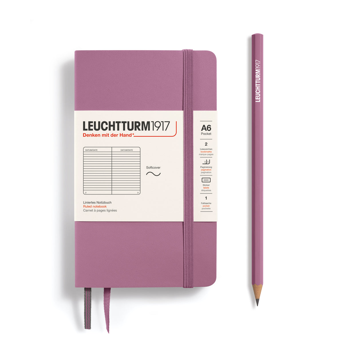 Leuchtturm Pocket Softcover A6 Notebook: Ruled Pages