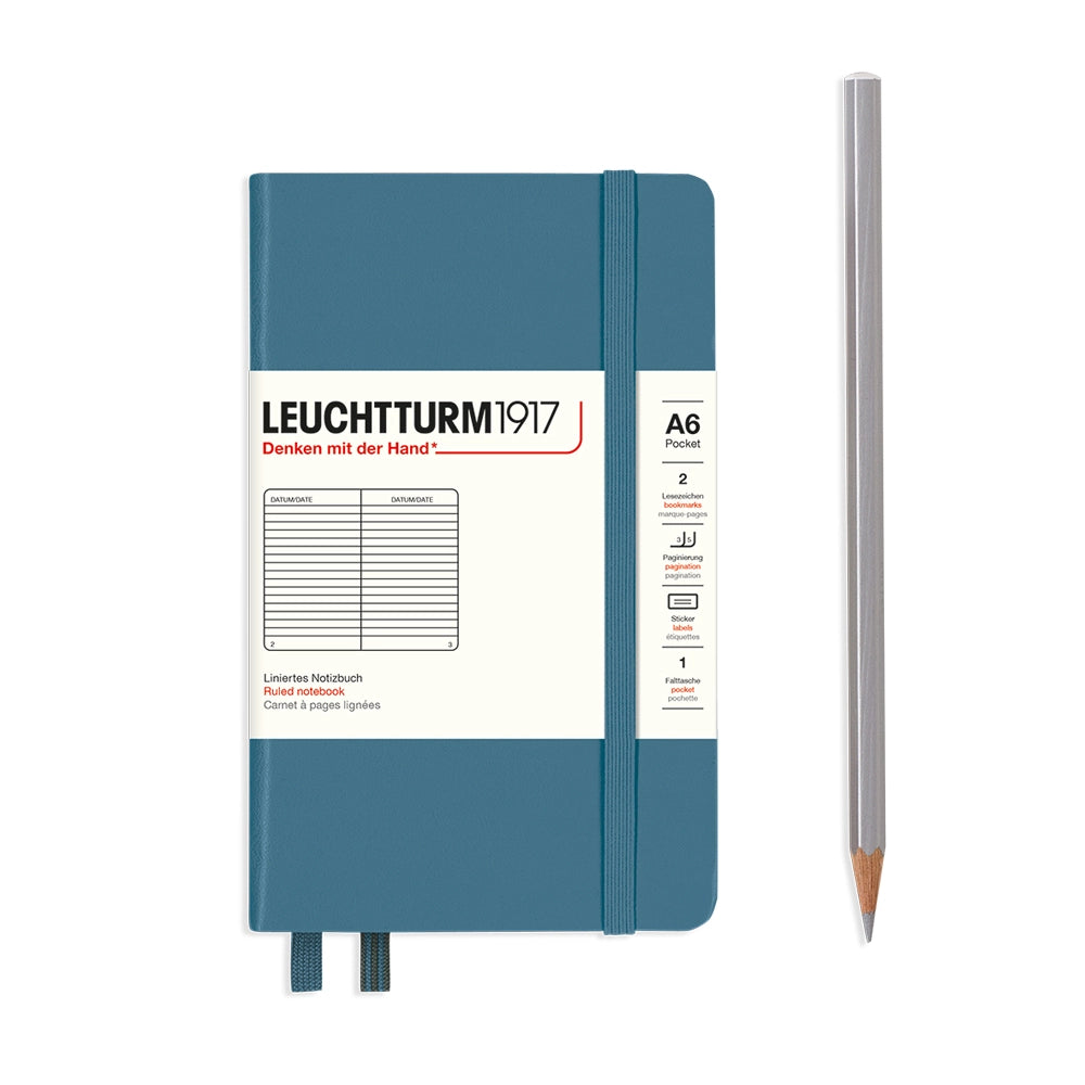 Leuchtturm Pocket Hardcover Notebook: Ruled Pages