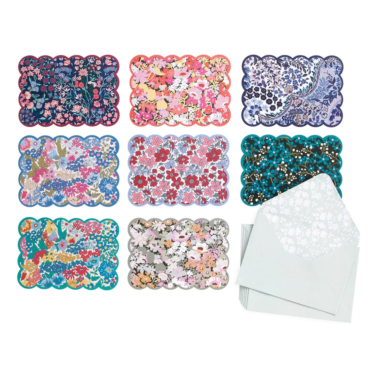 Liberty Scalloped Notecard Set