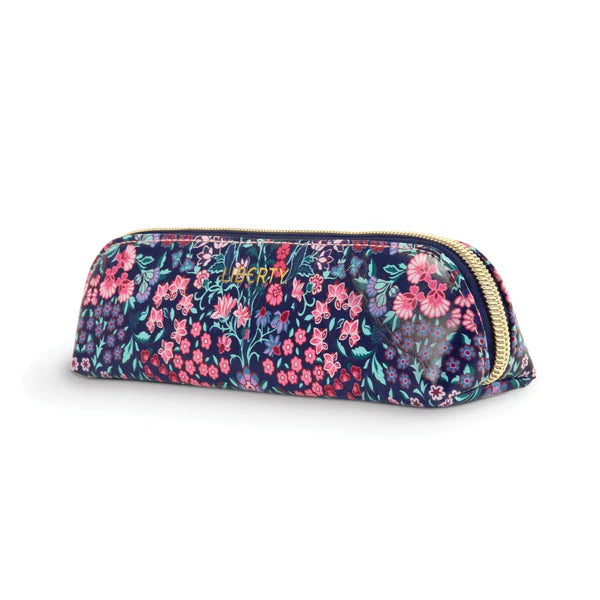 Liberty Tanjore Gardens Navy Pencil Pouch