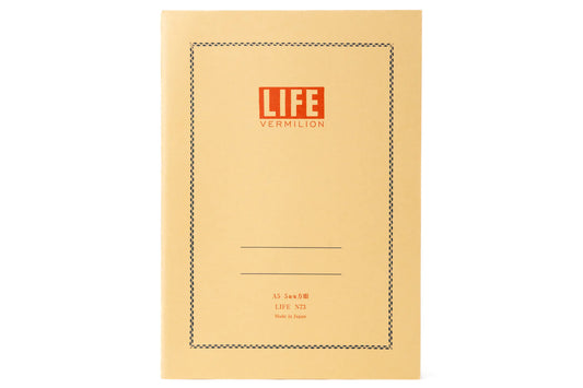 Life Vermillion Notebook A5(Grid)
