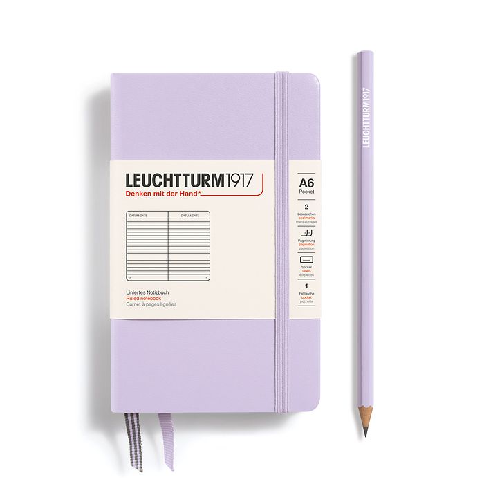 Leuchtturm A6 Pocket Hardcover Notebook: Ruled Pages