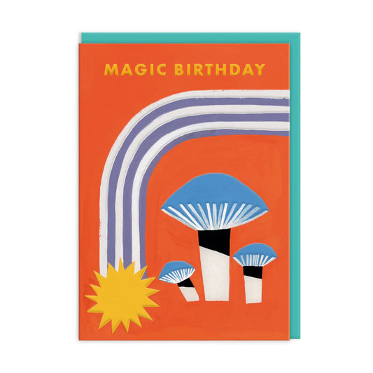 Magic Mushrooms Birthday card