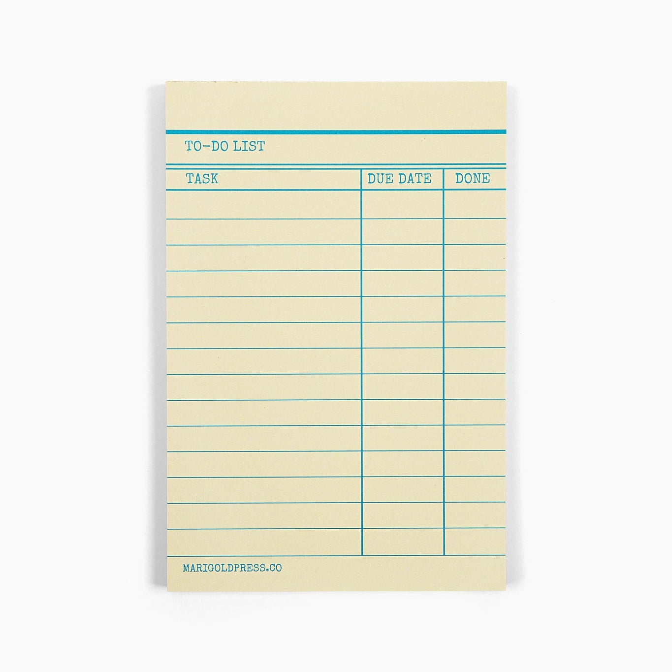 Library Card Notepad
