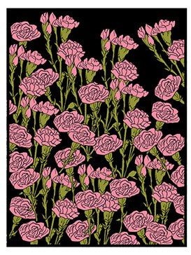 Pink Flowers #3 11x14"