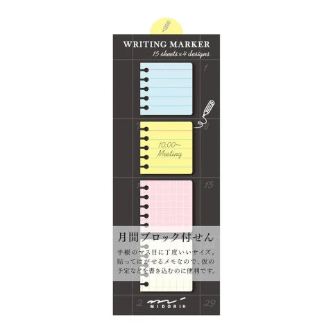 Midori Writing Marker Block Sticky Notes