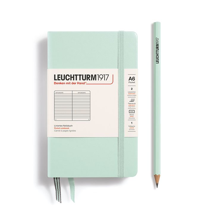 Leuchtturm Pocket Hardcover Notebook: Ruled Pages