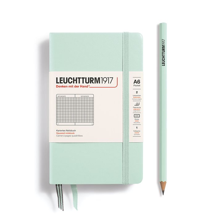 Leuchtturm A6 Pocket Hardcover Notebook: Squared Pages