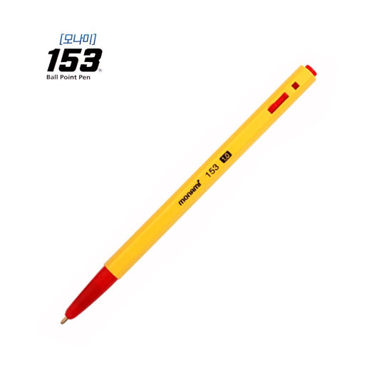 Red Monami 153 Ball Point Pen