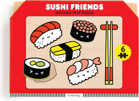 Sushi Friends Wooden Tray Puzzle