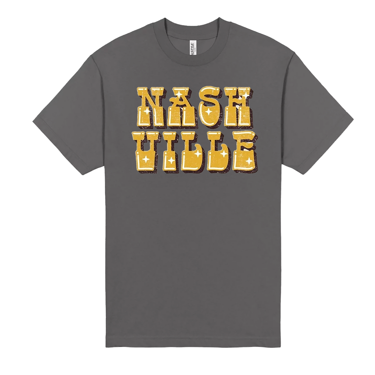 Nashville Charcoal Stacked T-shirt