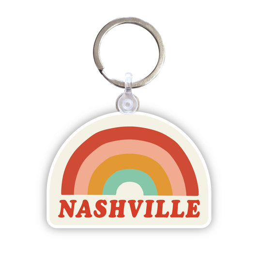 Nashville Rainbow Keychain