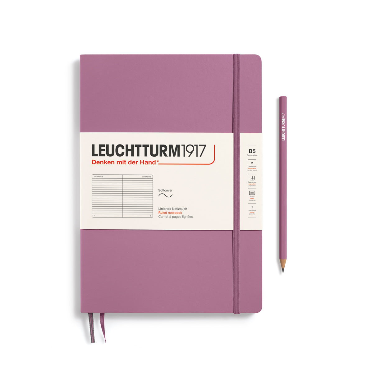 Leuchtturm B5 Composition Softcover Notebook: Ruled Pages