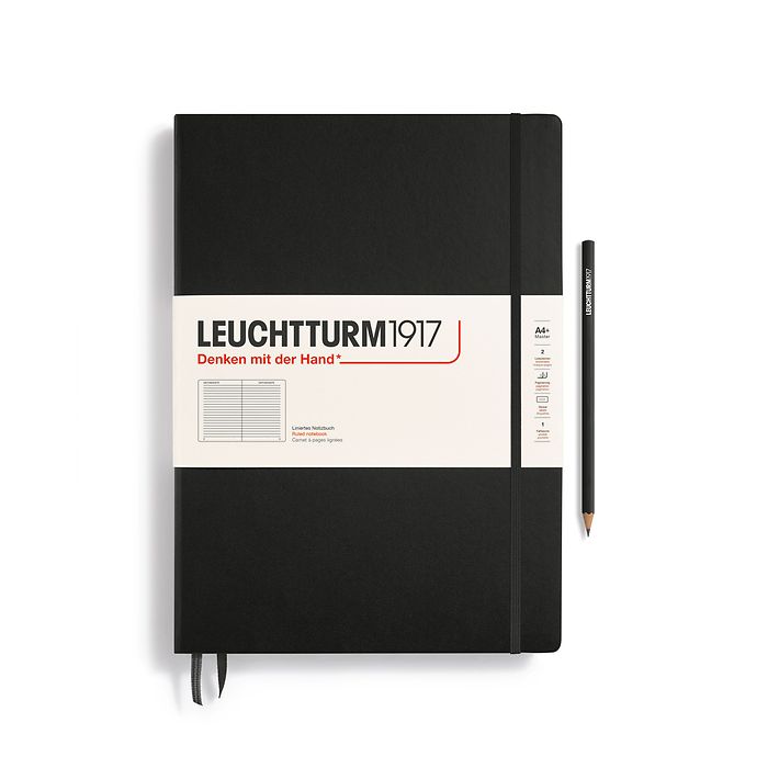 Leuchtturm A4+ Master Hardcover Notebook: Ruled Pages