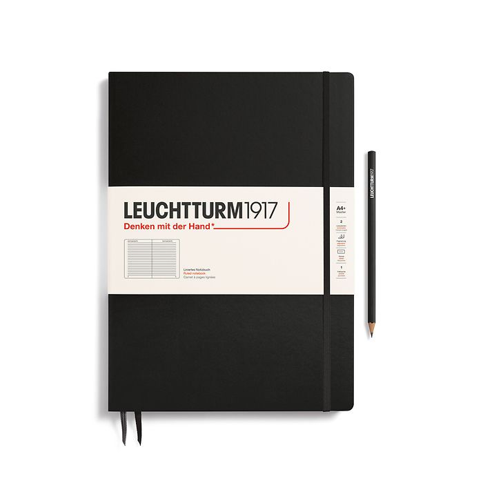 Leuchtturm A4+ Master Slim Hardcover Notebook: Squared Pages