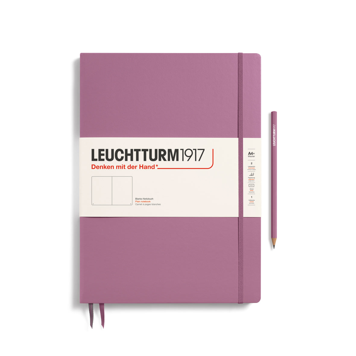 Leuchtturm A4+ Master Slim Hardcover Notebook: Plain Pages