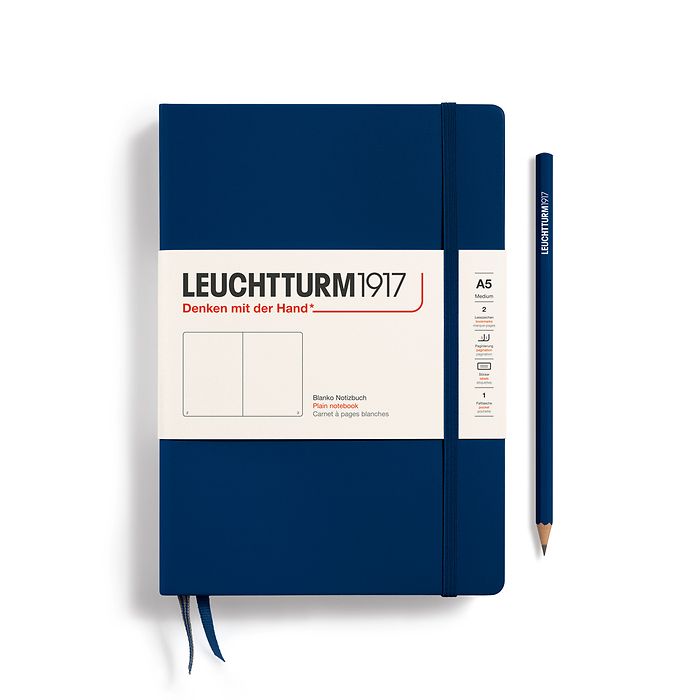 Leuchtturm Medium Softcover Notebook: Plain Pages