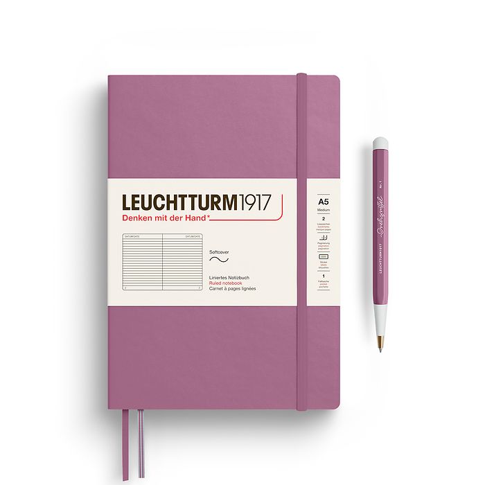 Leuchtturm Medium Softcover Notebook: Ruled Pages