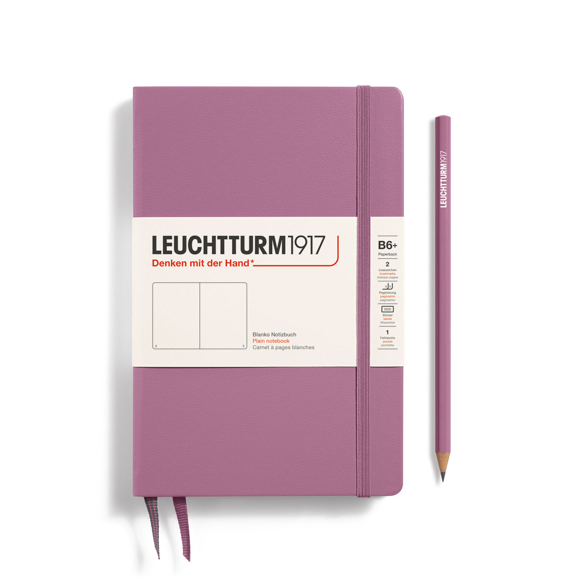 Leuchtturm B6+ Paperback Notebook: Plain