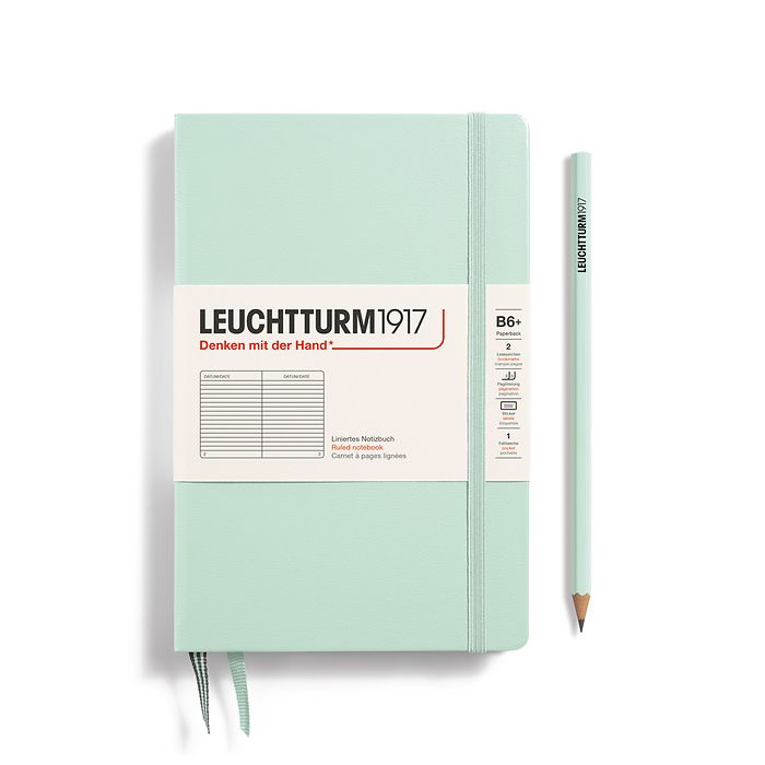 Leuchtturm B6+ Hardcover Notebook: Ruled