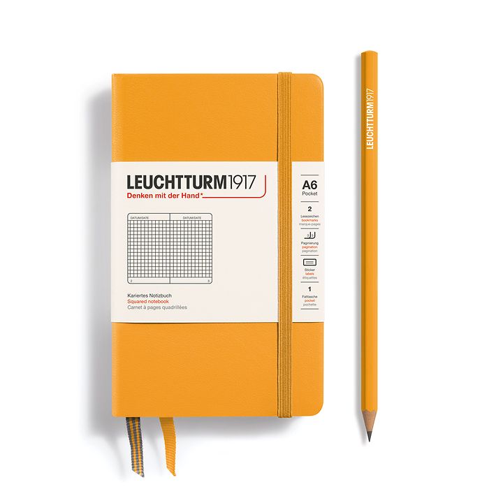 Leuchtturm A6 Pocket Hardcover Notebook: Squared Pages