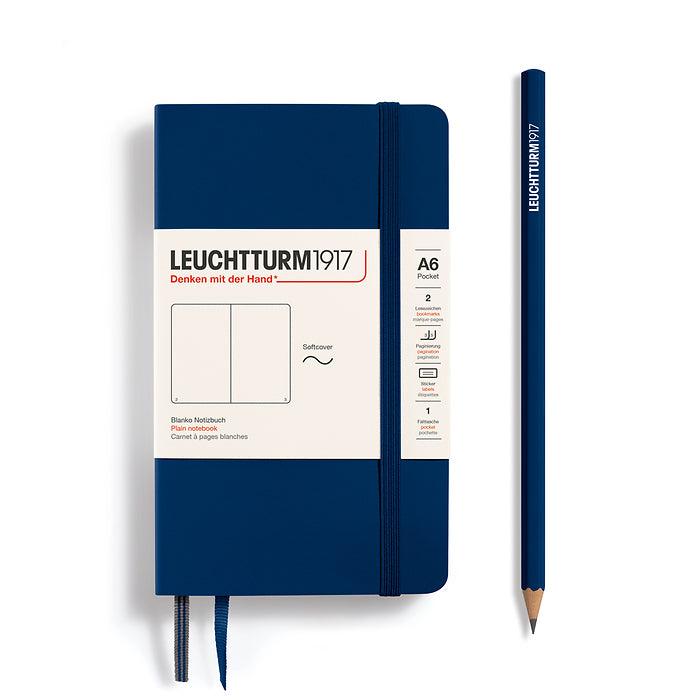 Leuchtturm Pocket Softcover A6 Notebook: Plain Pages