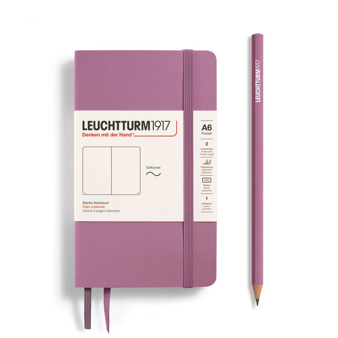 Leuchtturm Pocket Softcover A6 Notebook: Plain Pages