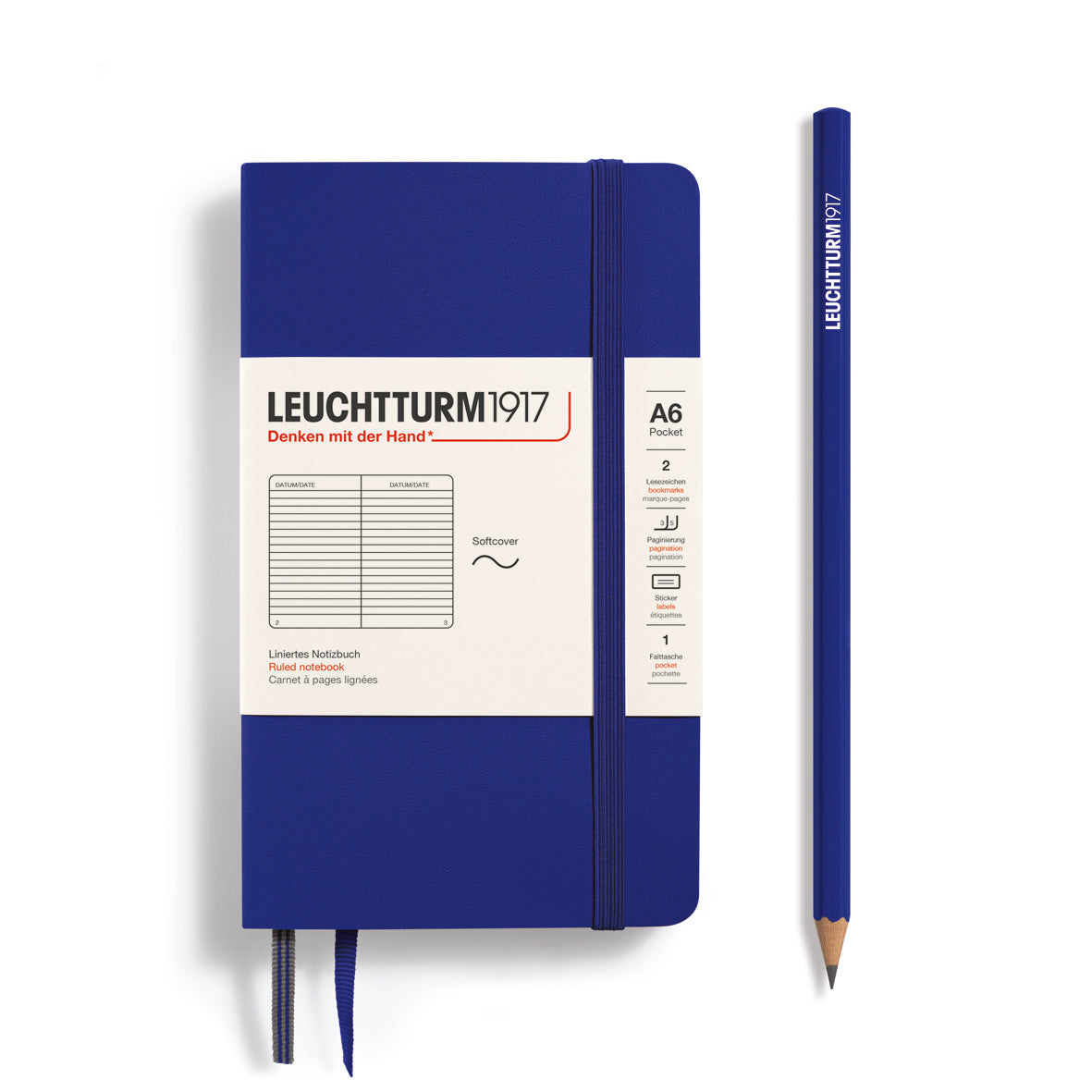 Leuchtturm Pocket Softcover A6 Notebook: Ruled Pages
