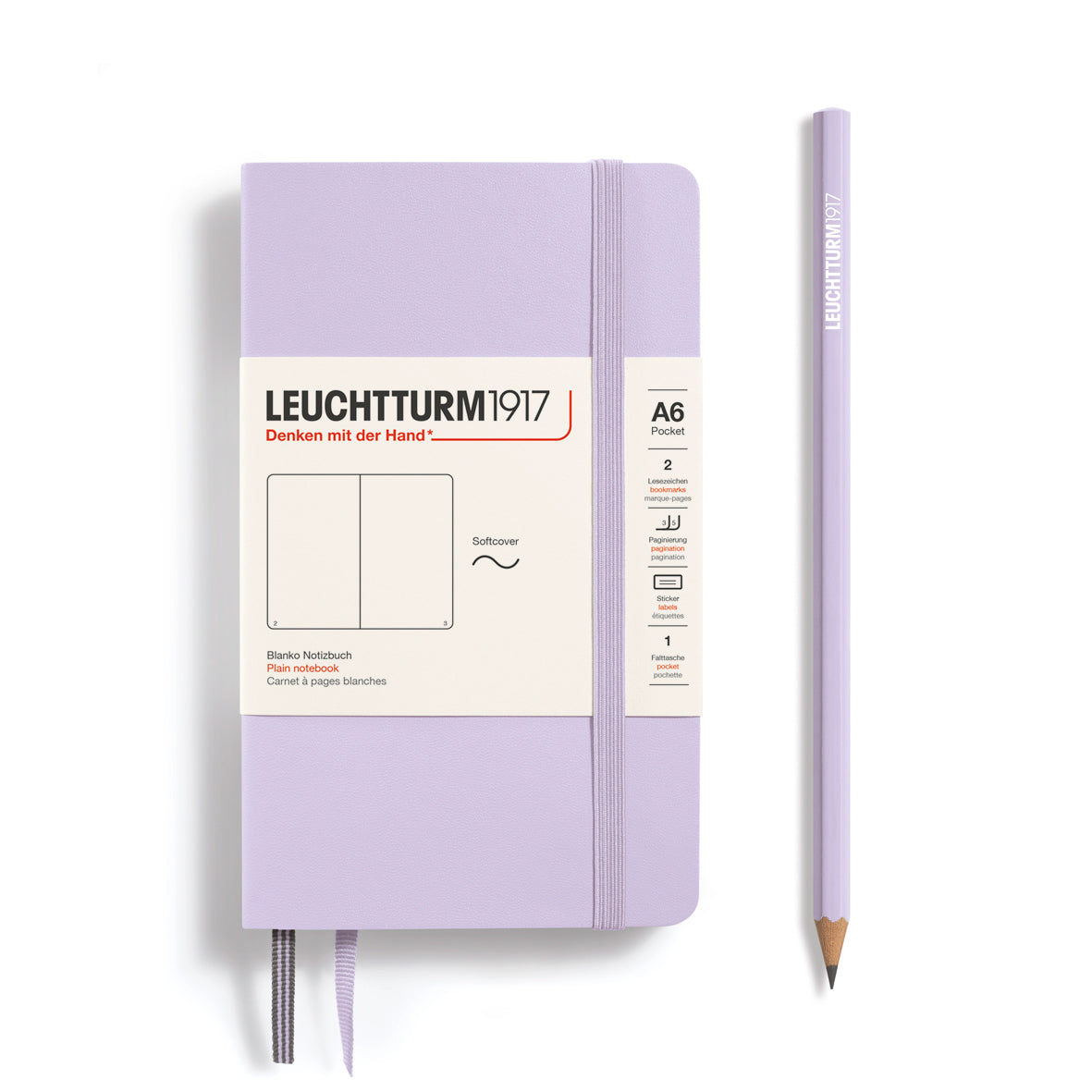 Leuchtturm Pocket Softcover Notebook: Plain Pages